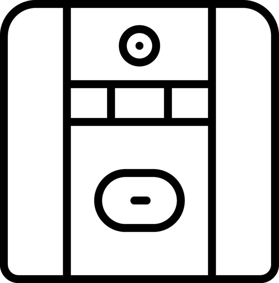 Floppy disk or diskette icon in thin line art. vector