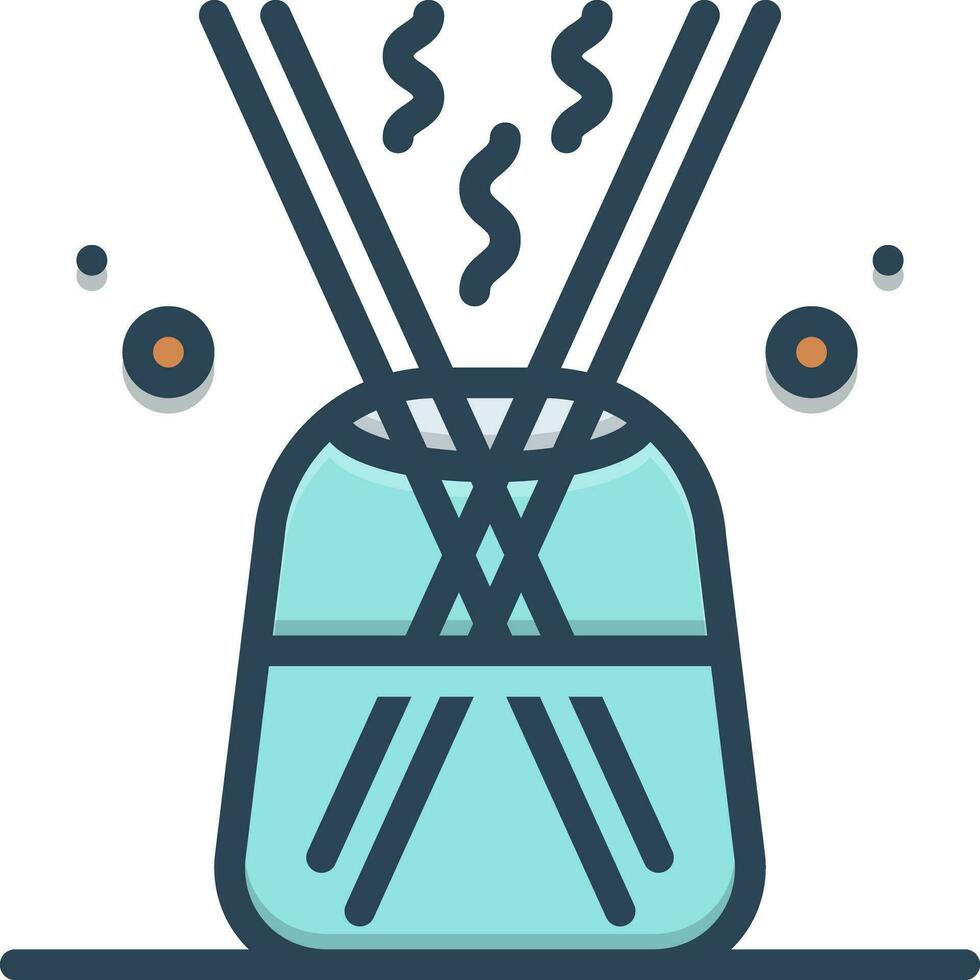 color icon for diffuser vector