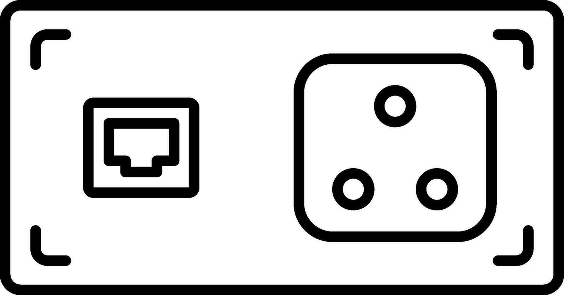 Illustration ofConnector icon in line art. vector