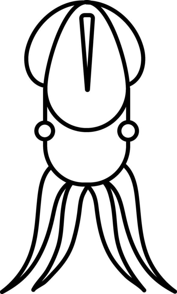 Character of a octopus. vector