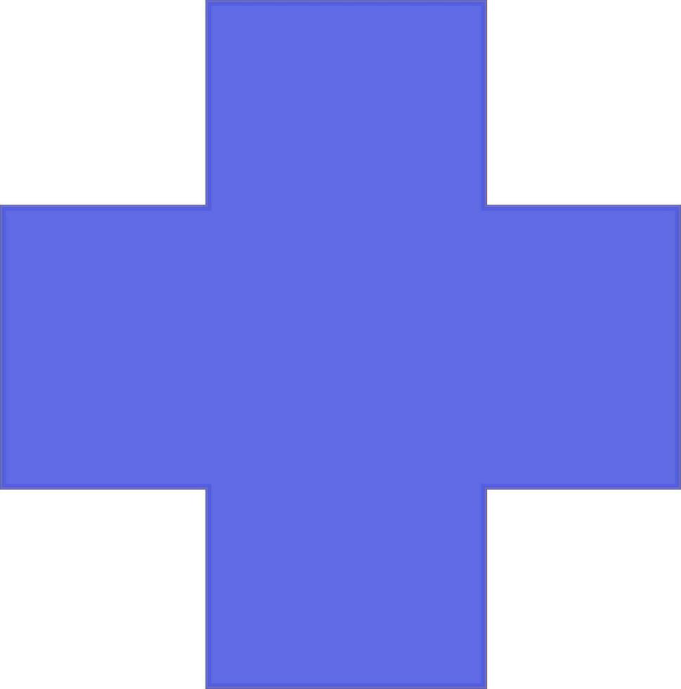Illustration of first aid medical sign. vector