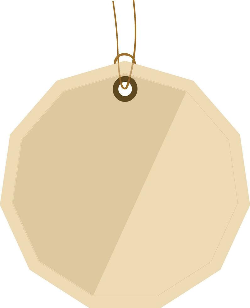 beige color etiqueta o etiqueta vector