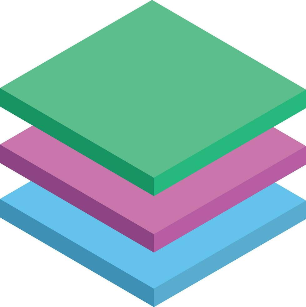File layer icon in 3d style. vector