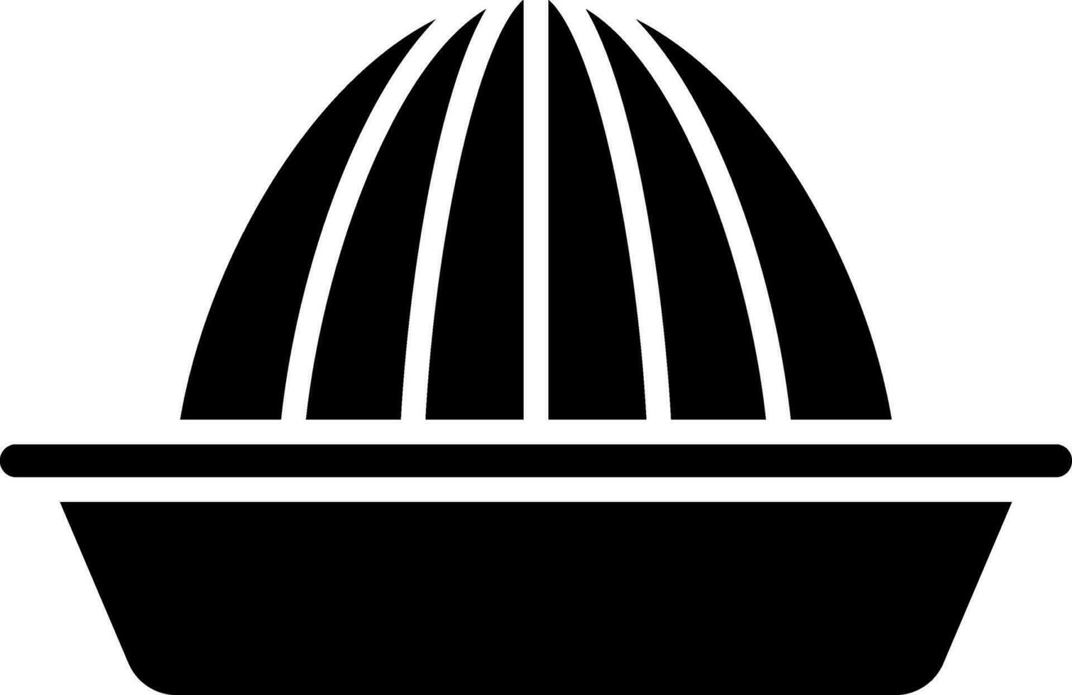 Lemon squeezer icon in black and white color. vector