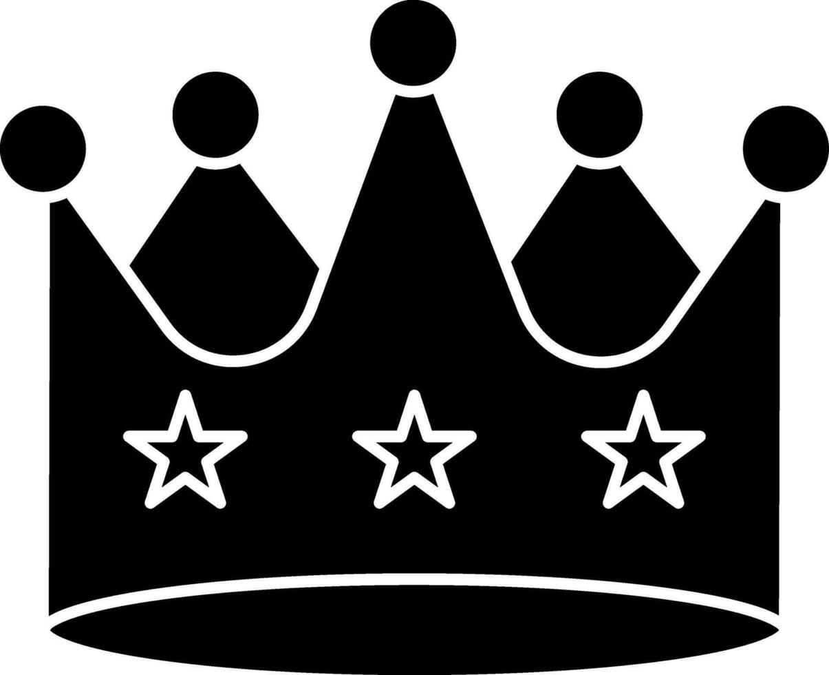 Flat style king crown icon or symbol. vector