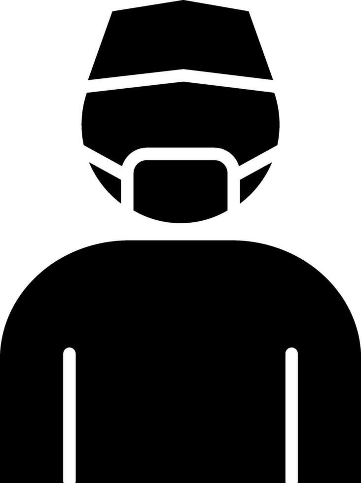 Vector illustration of surgeon doctor.