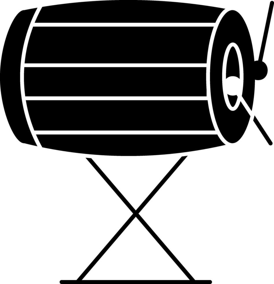 Drum With Stick Icon vector