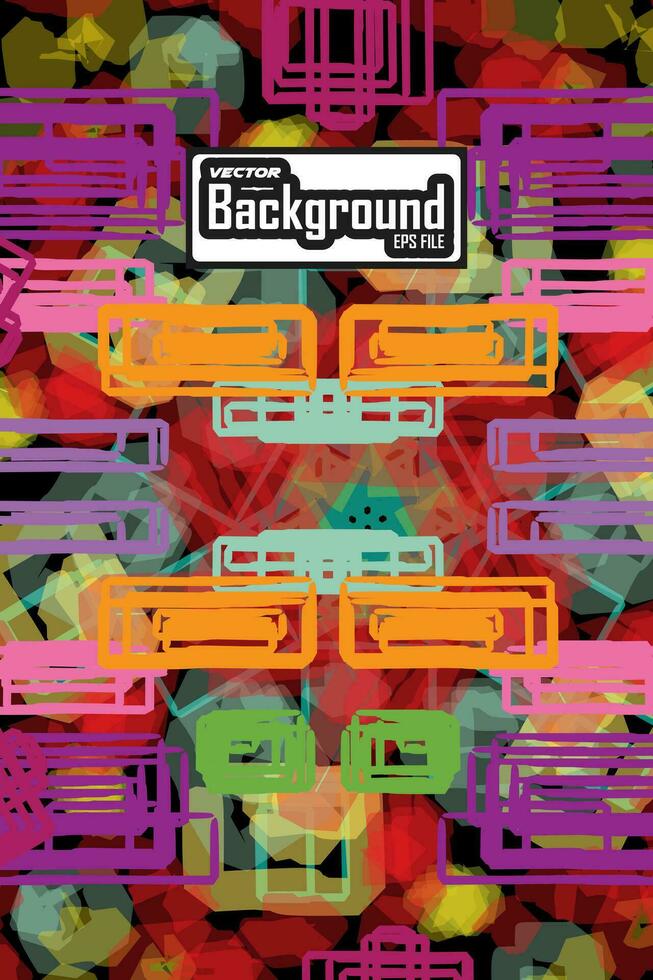 Colorful Abstract Grunge Vector Background
