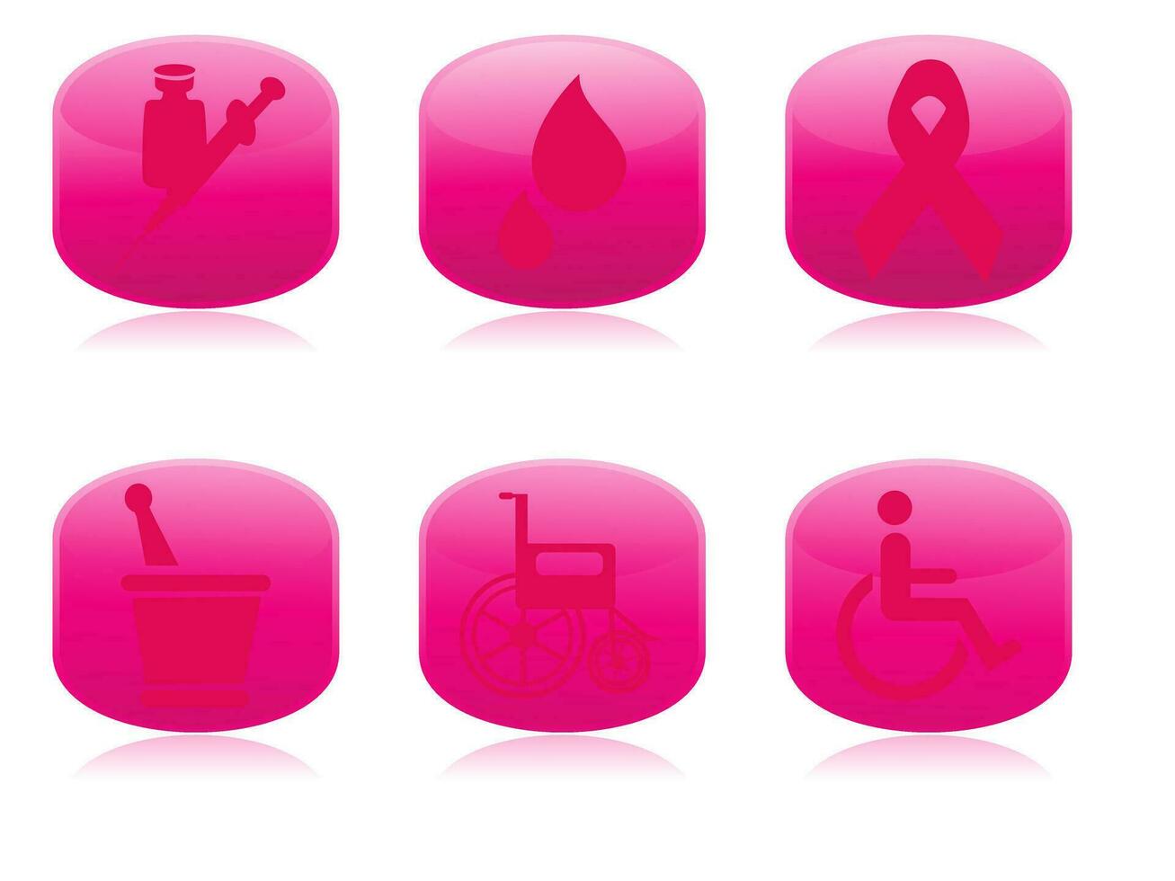 Medical icons set. vector