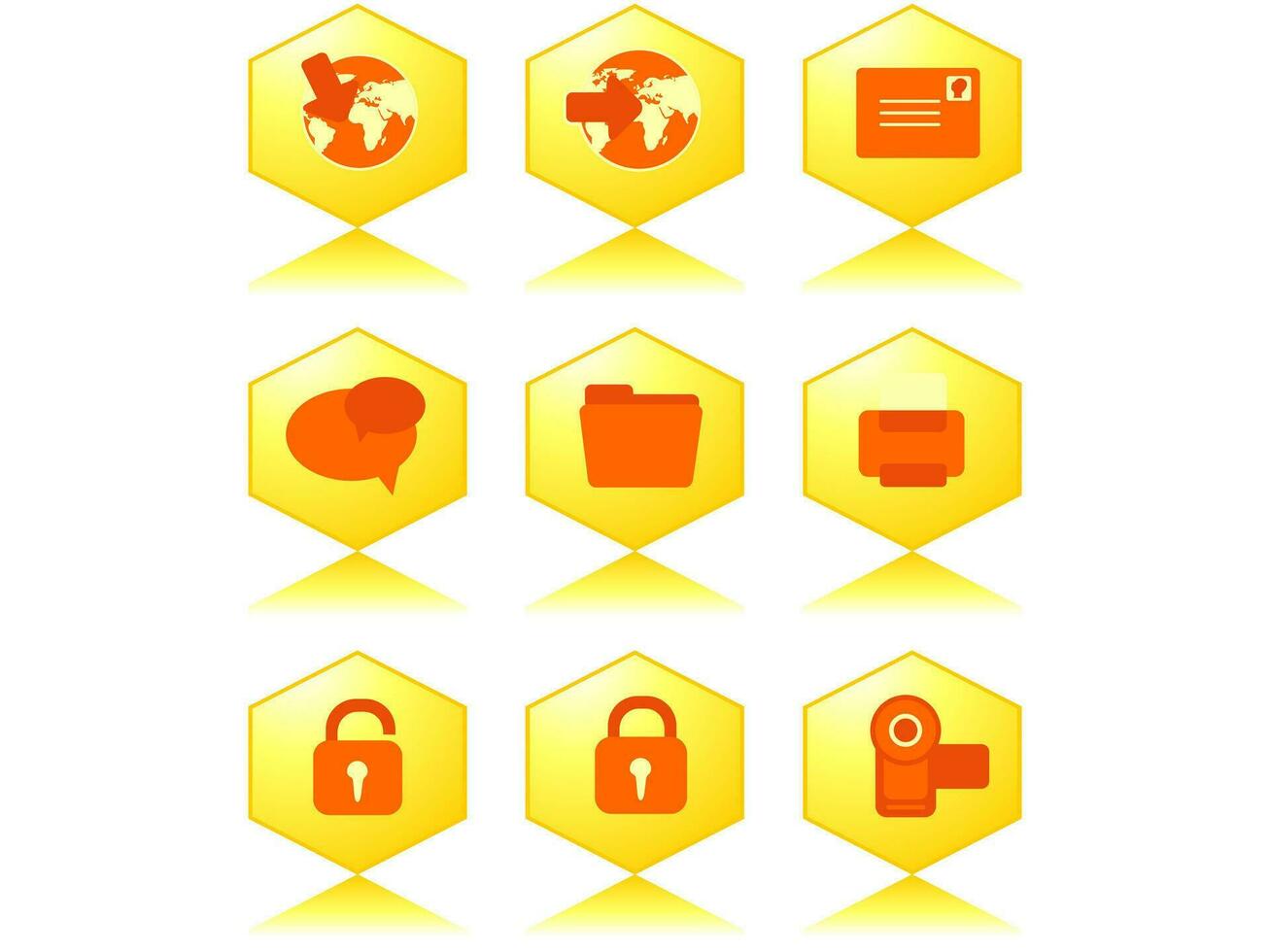 web mail icons set can be used for websites, web applications. email applications or server Icons vector