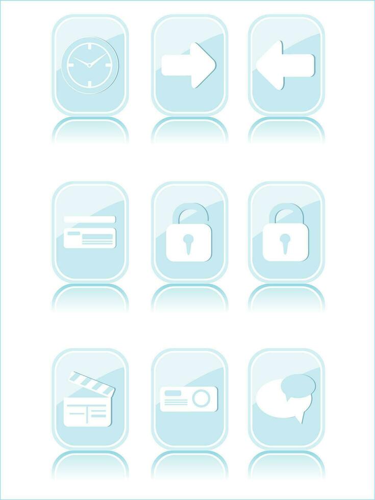 web mail icons set for websites, web applications. email applications or server Icons. vector