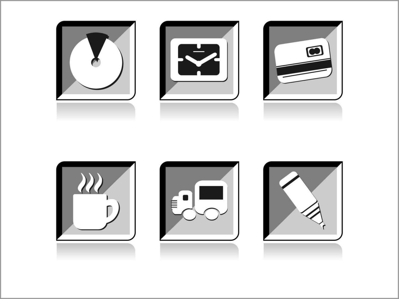 web mail icons set can be used for websites, web applications. email applications or server Icons vector