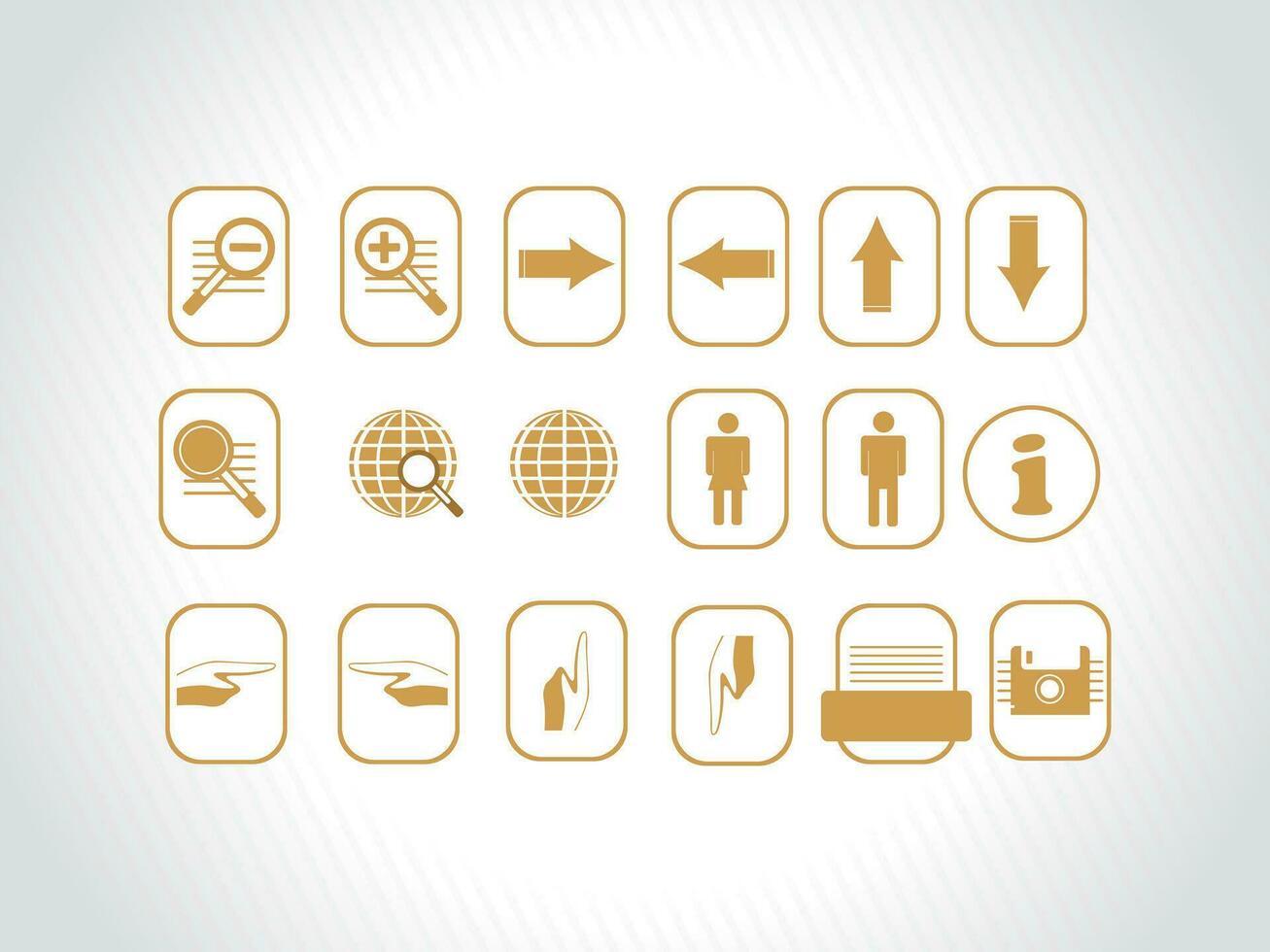 web mail icons set can be used for websites, web applications. email applications or server Icons vector