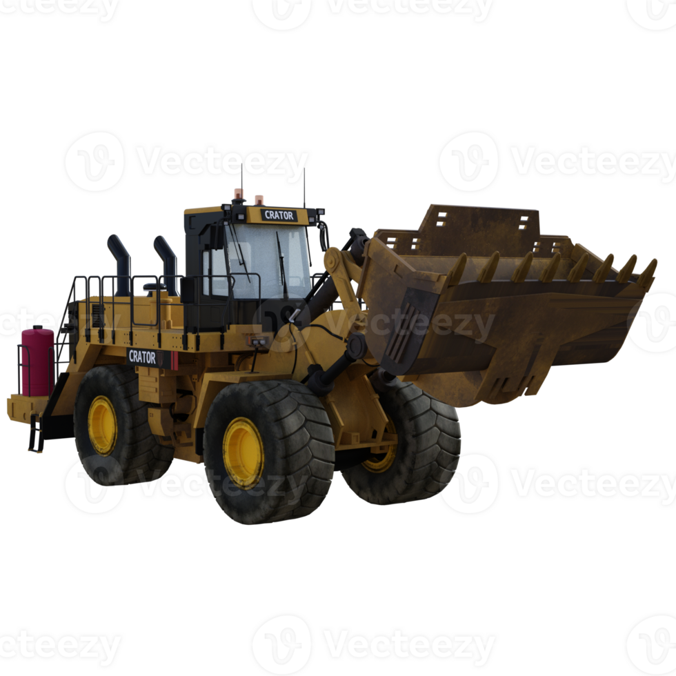 Exvacator isolated 3d png