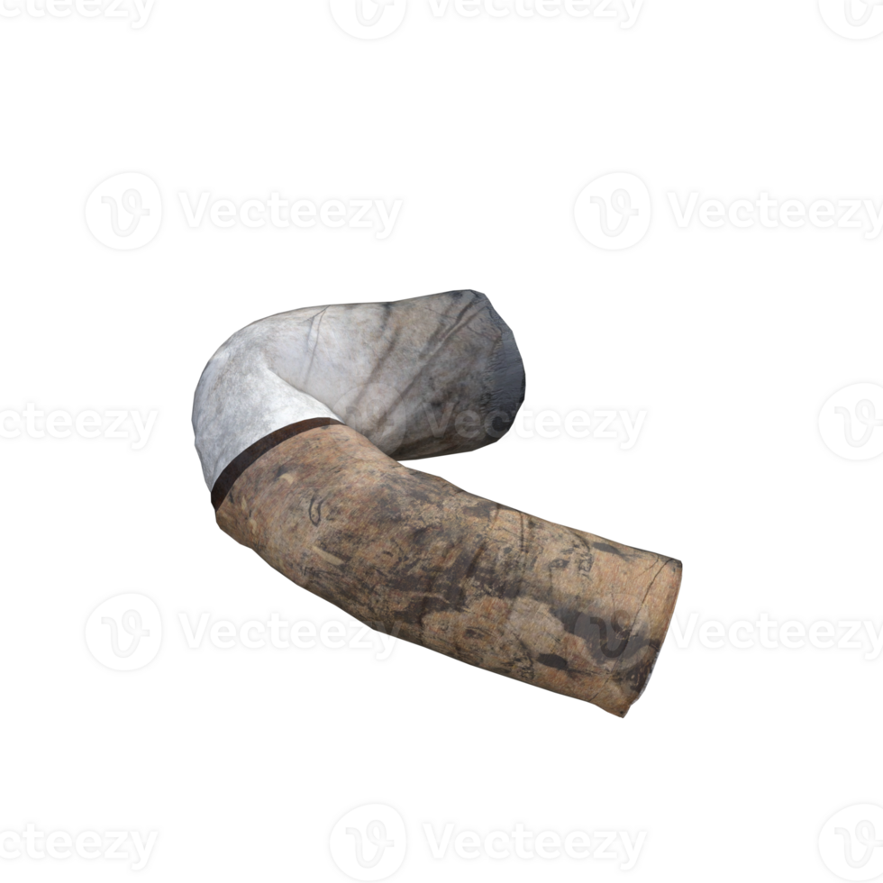 cigarette butt isolated 3d png
