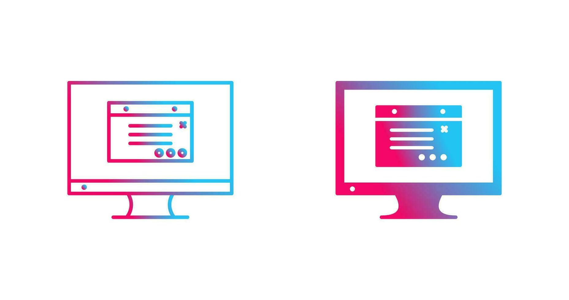 Unique Internet Ads Vector Icon