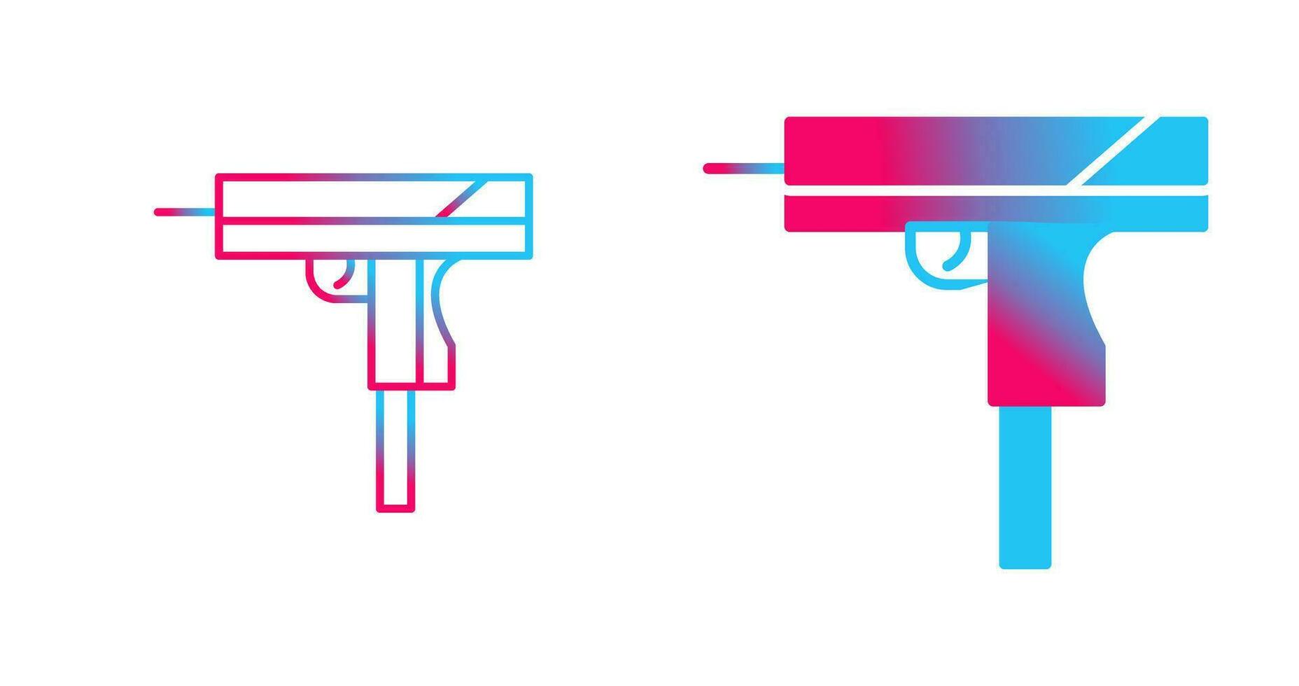 Unique Gun Vector Icon