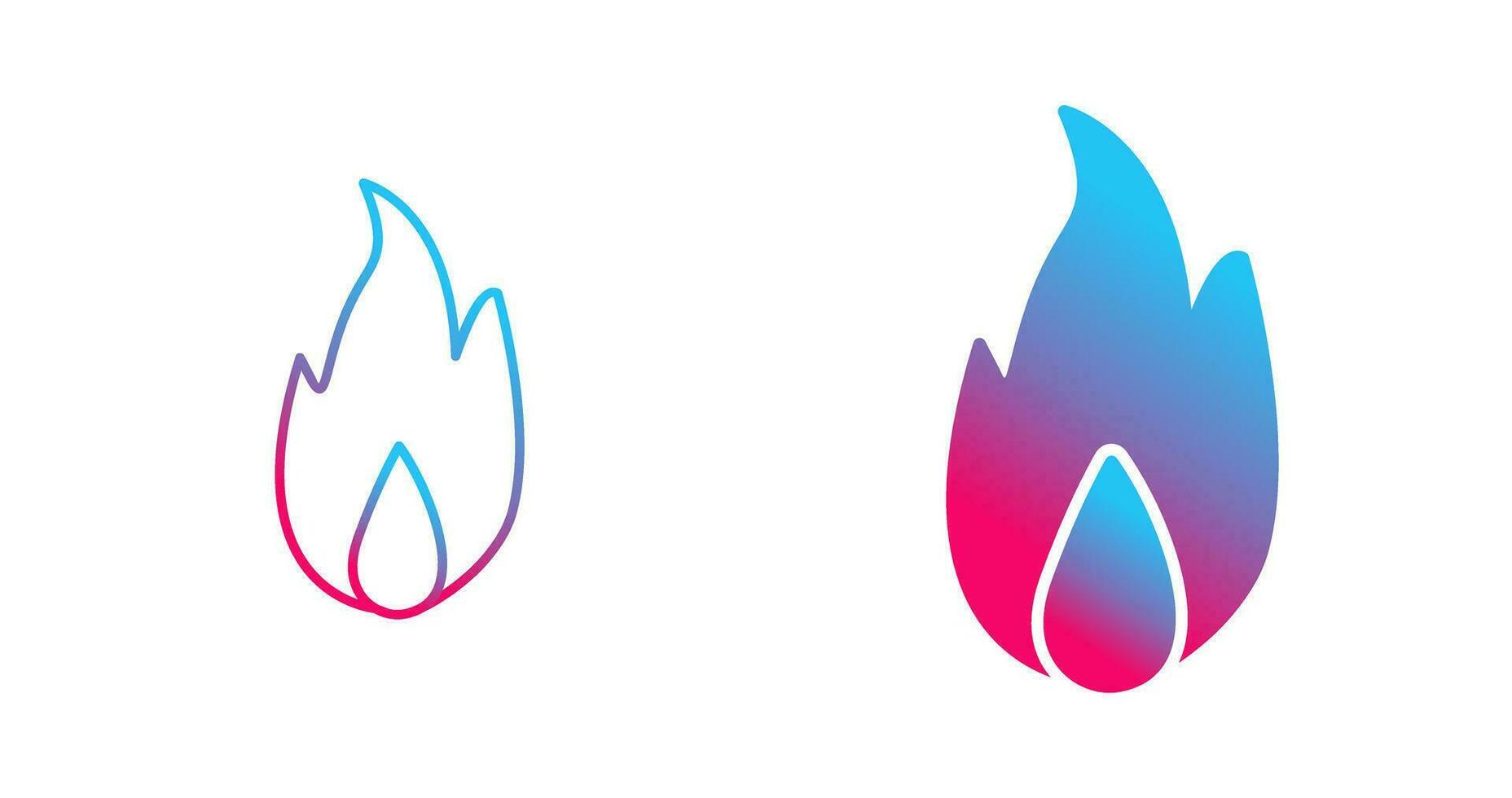 Unique Fire Vector Icon