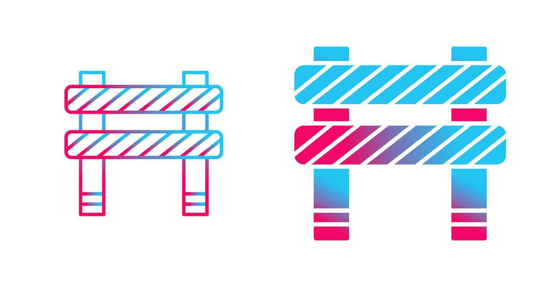Unique Barrier Vector Icon