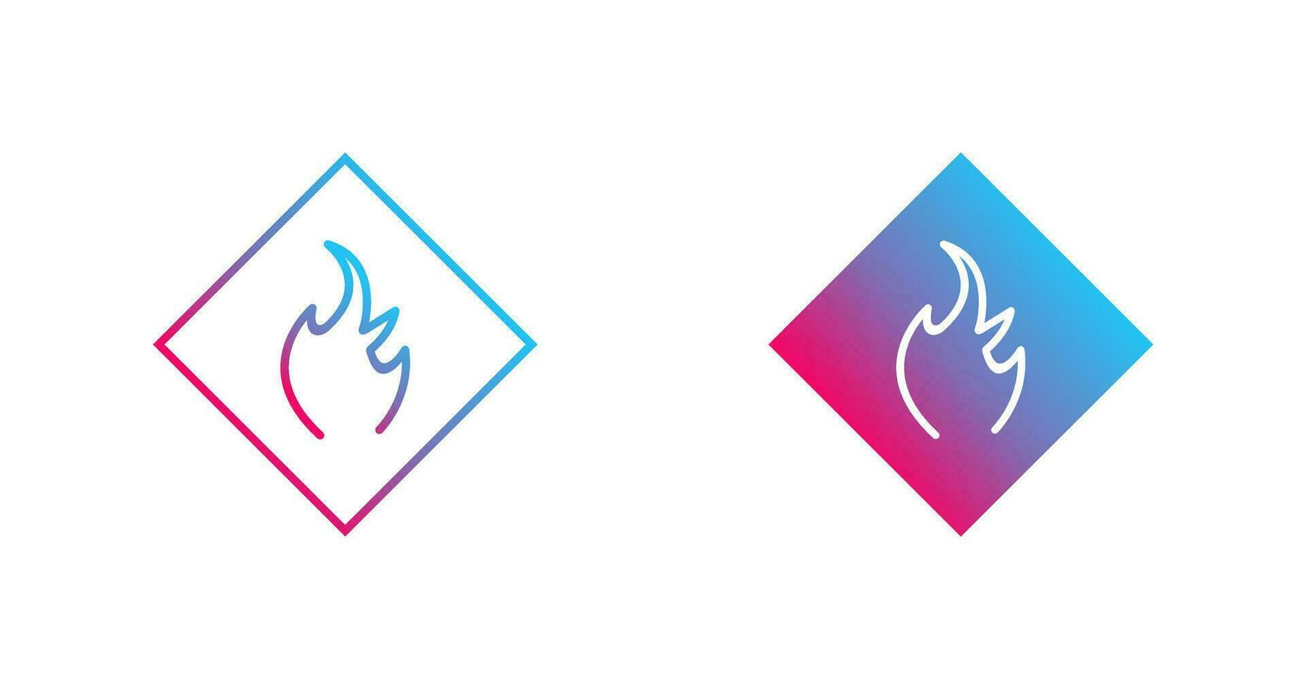 Danger of Flame Vector Icon