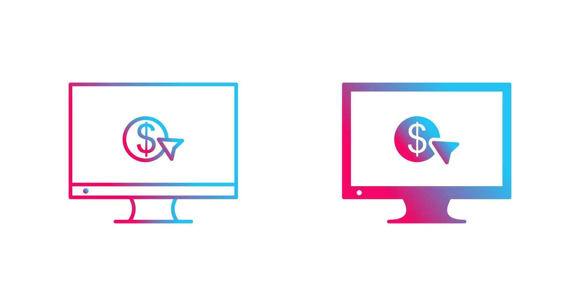 Unique Pay Per Click Vector Icon