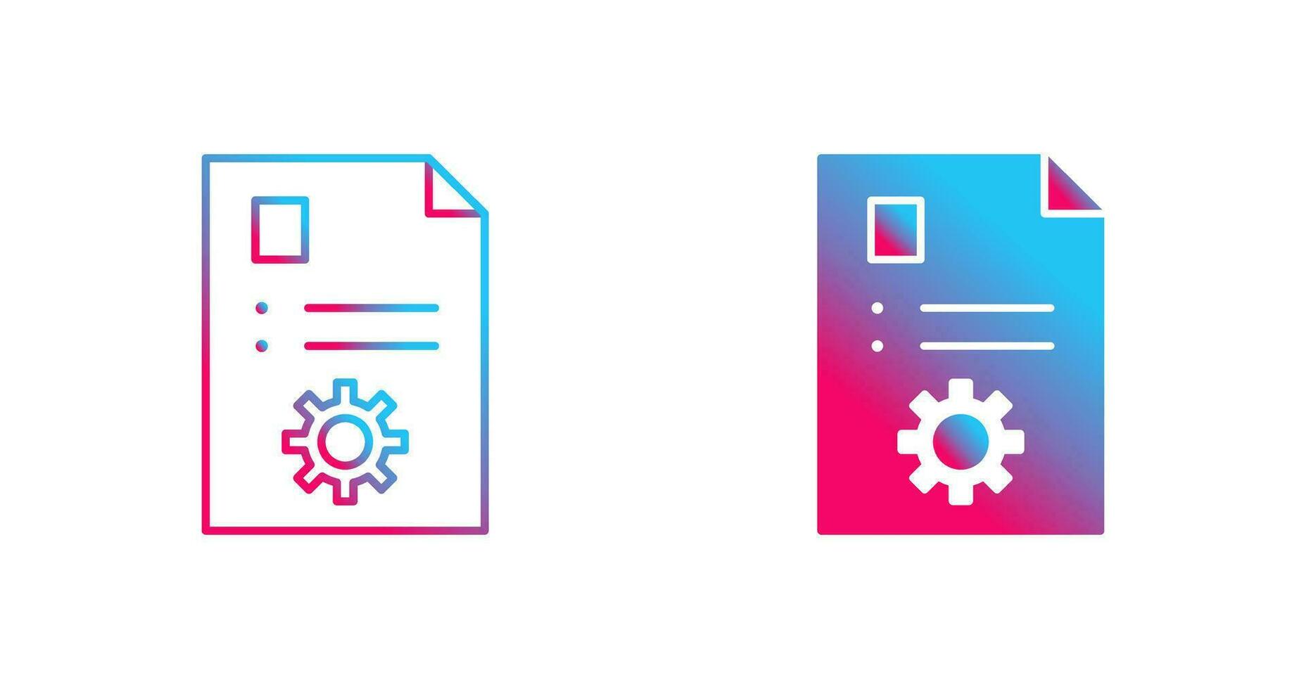 Unique Content Management Vector Icon