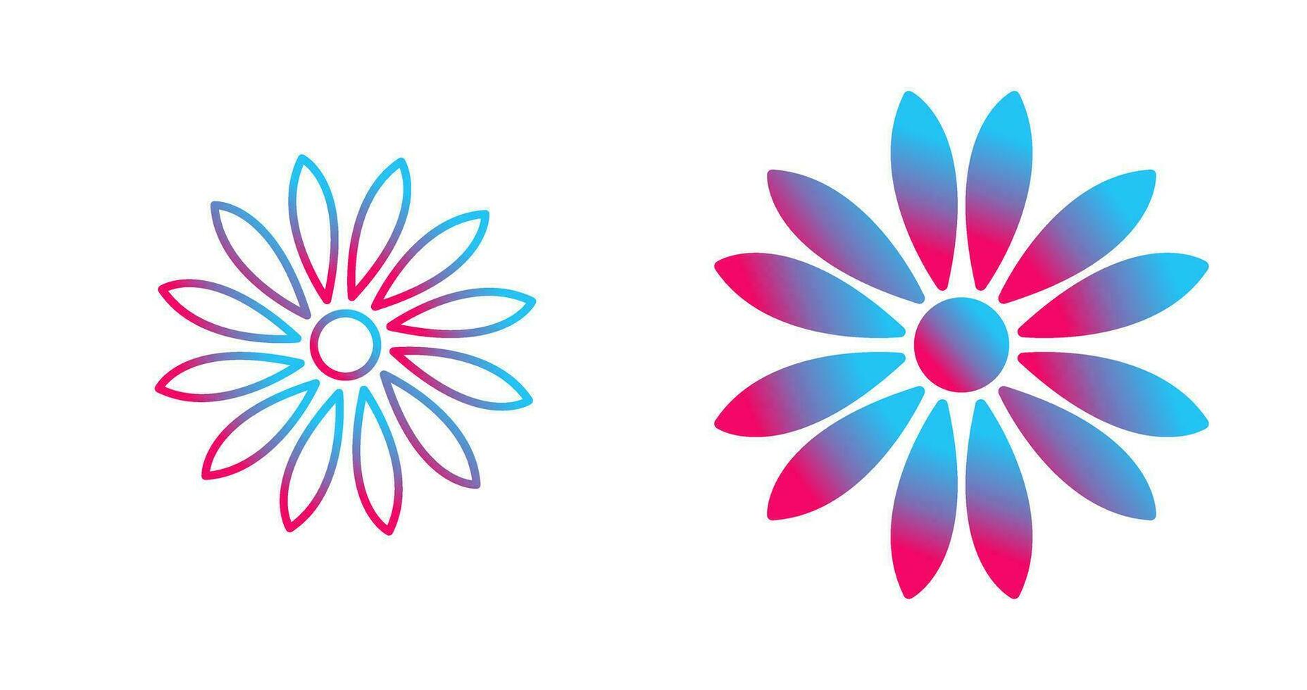 Unique Flower Vector Icon