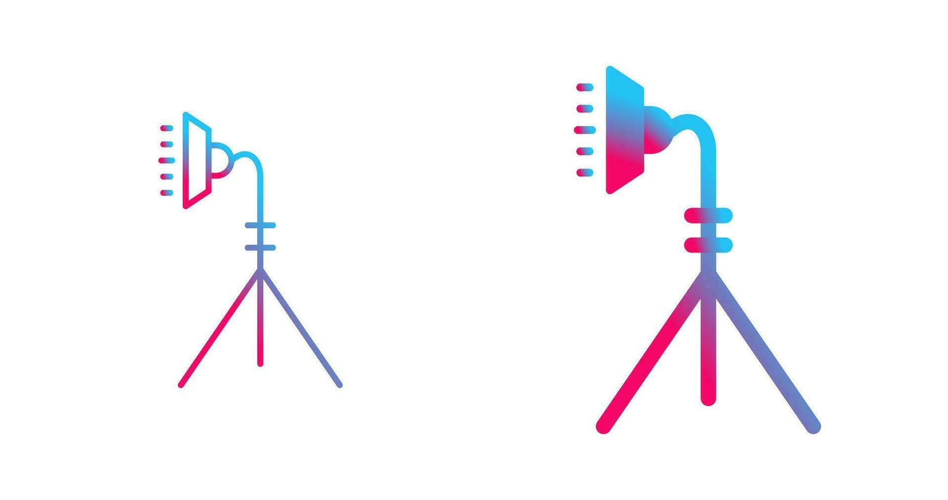 Unique Light Stand Vector Icon