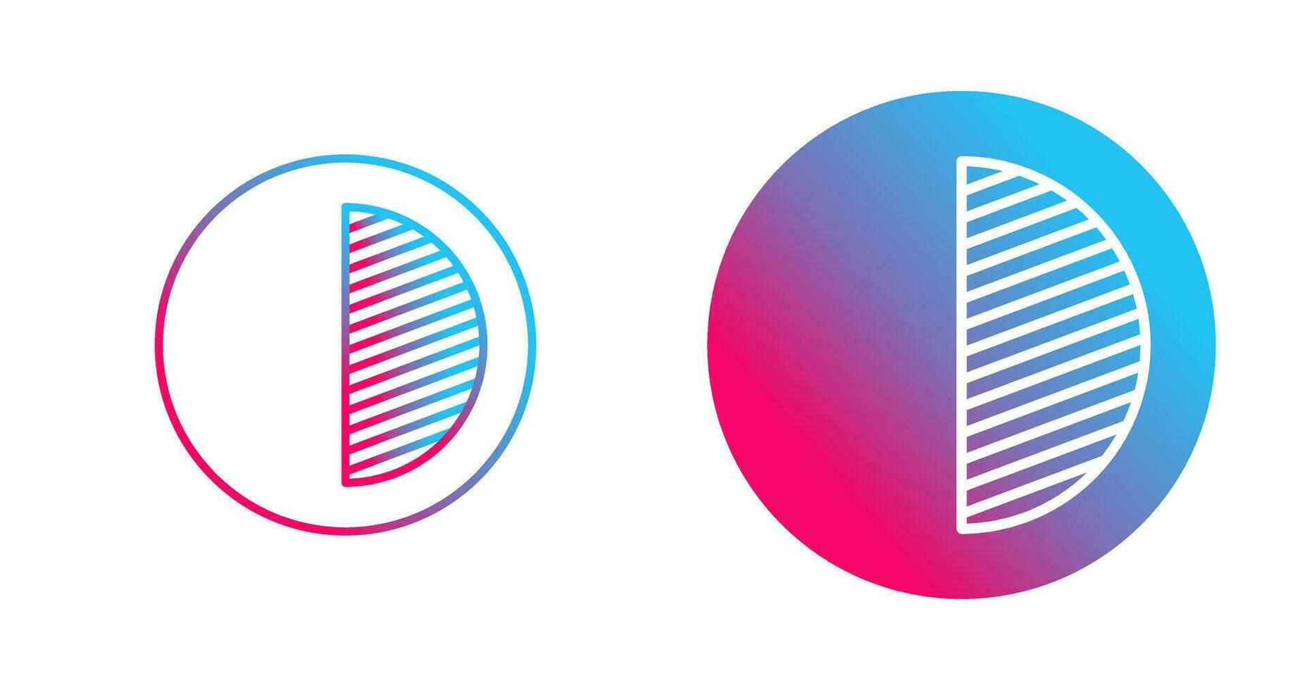 Unique Contrast Vector Icon