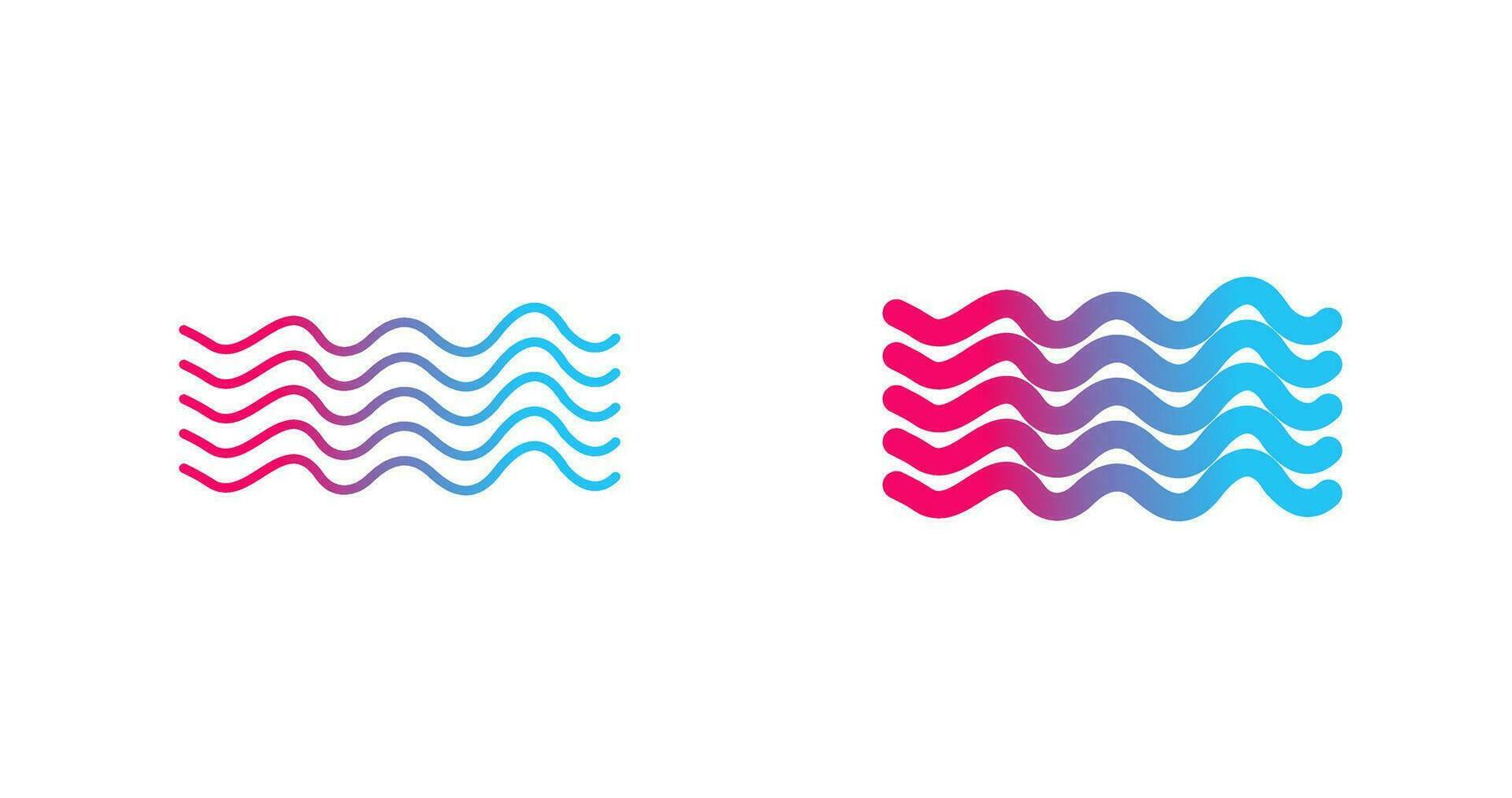 Magnetic Waves Vector Icon