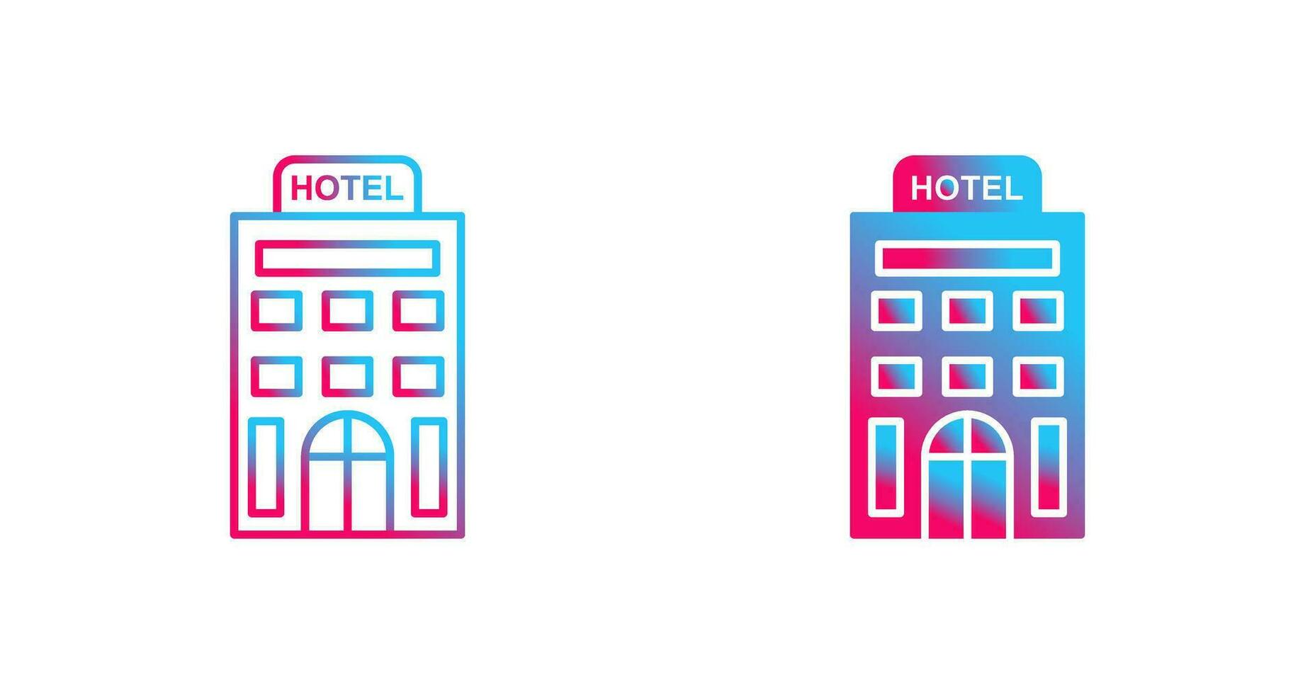 icono de vector de hotel