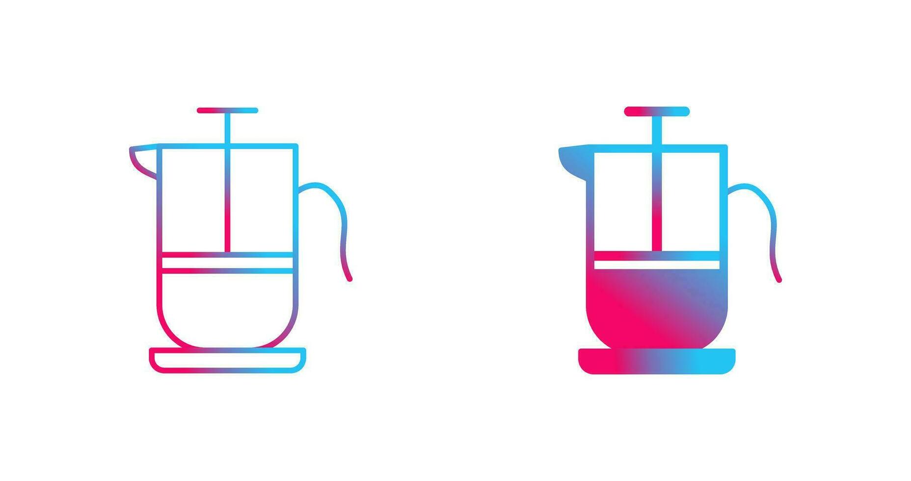 French Press Vector Icon