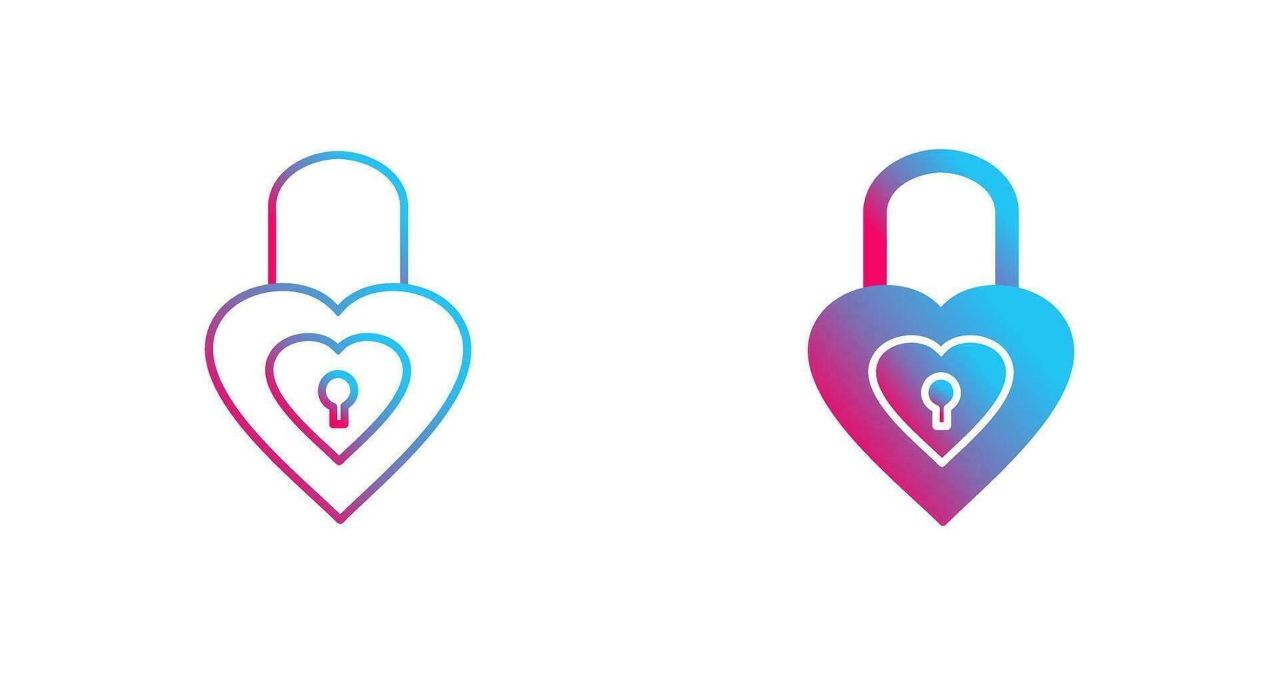 Unique Lock Vector Icon