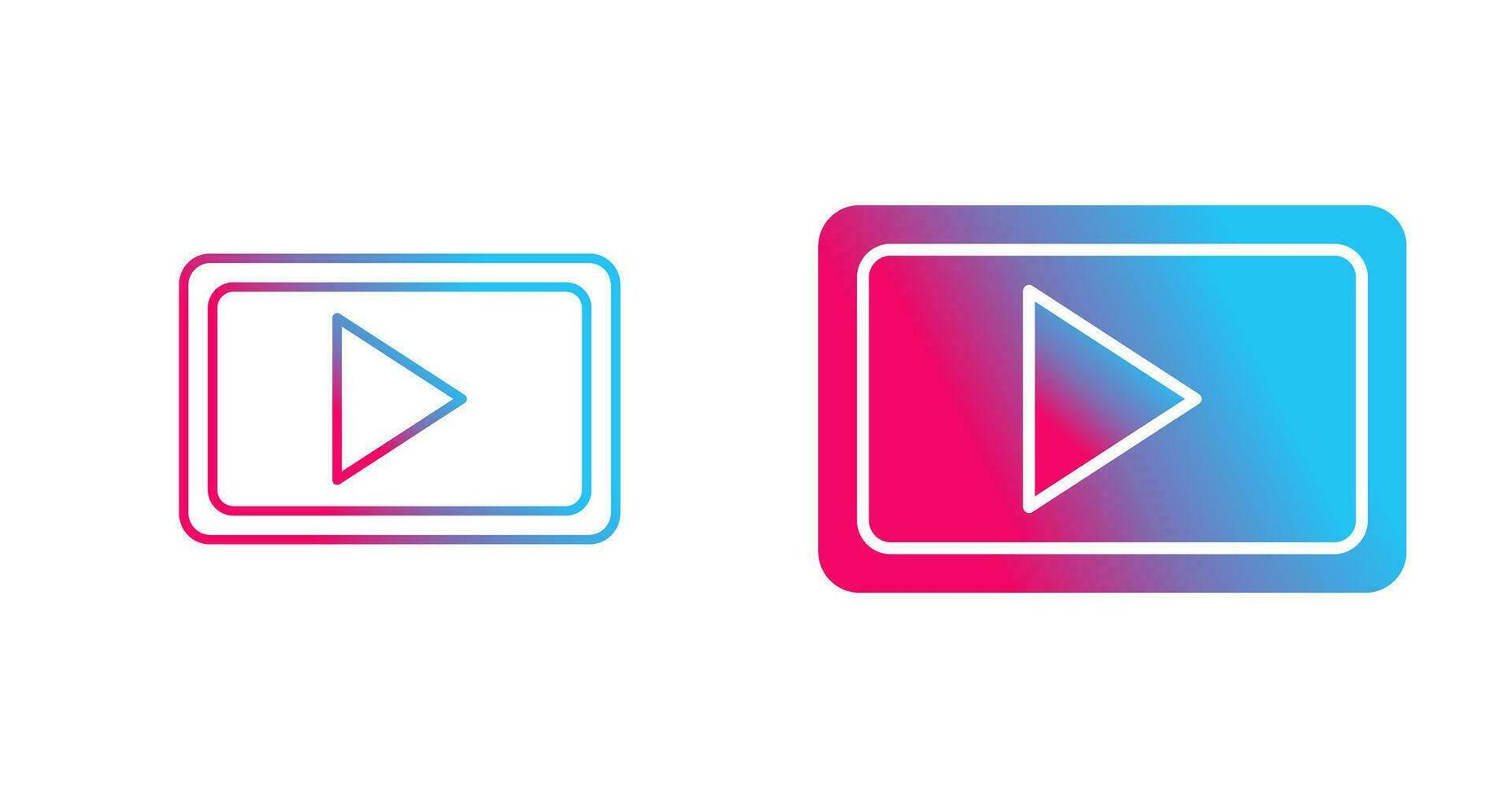 icono de vector de comunicación de video único