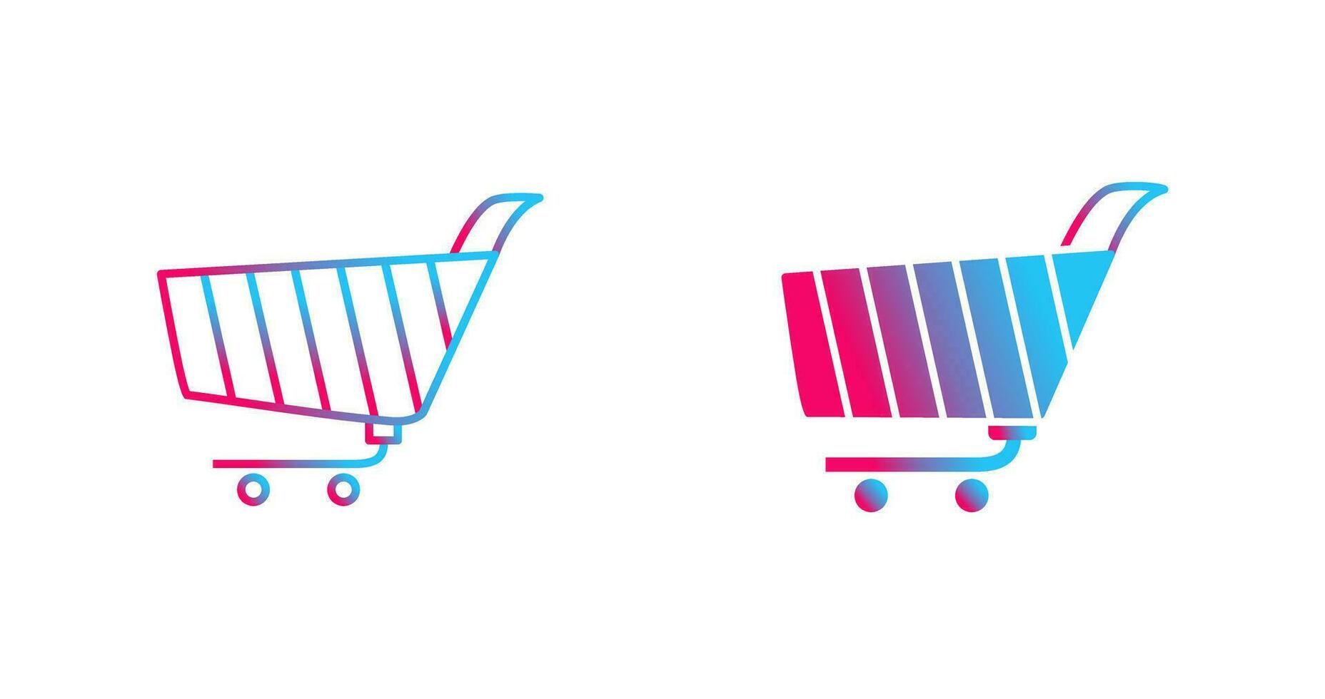 Unique Shopping Cart Vector Icon