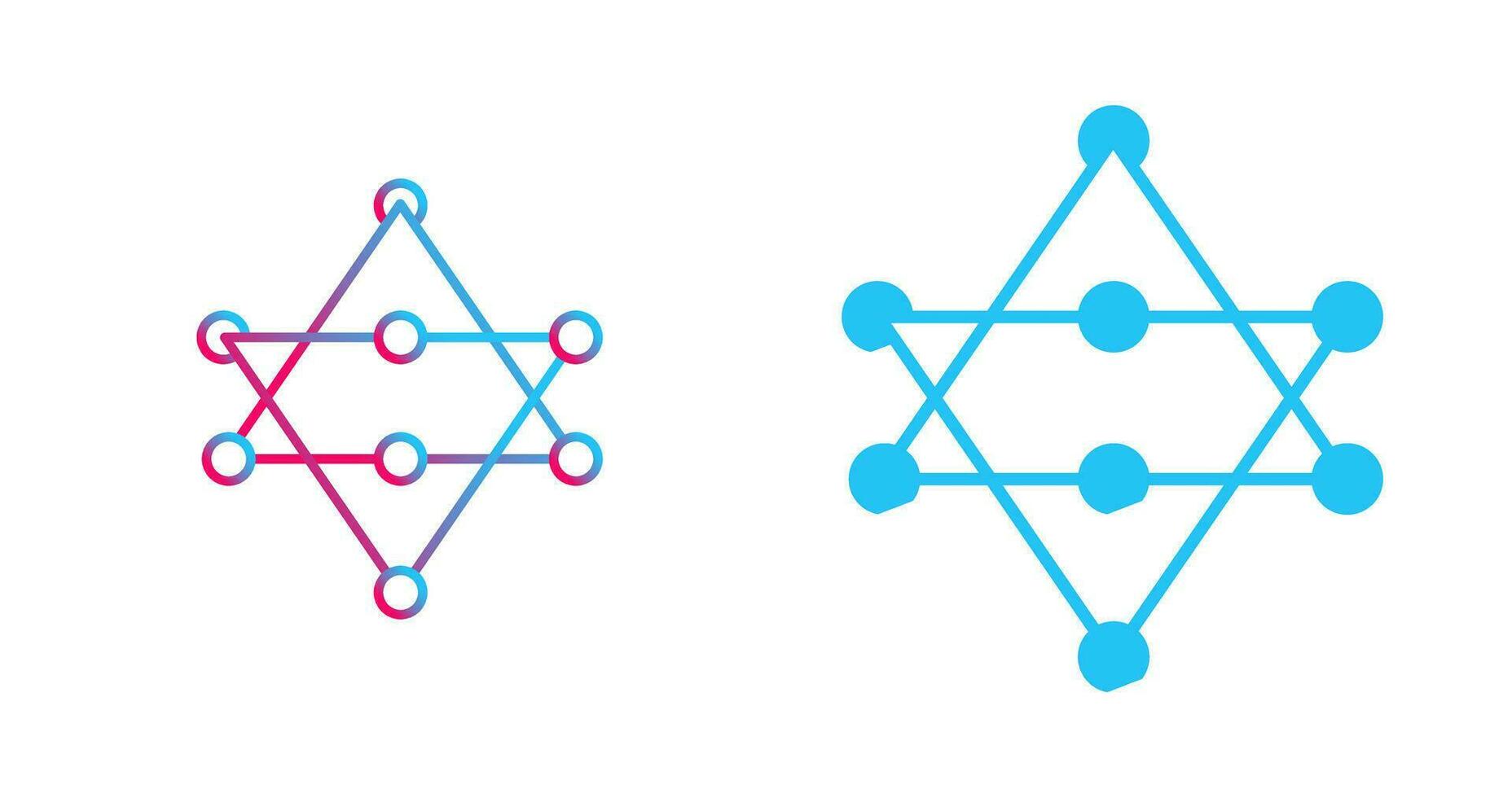 Unique Networks Vector Icon