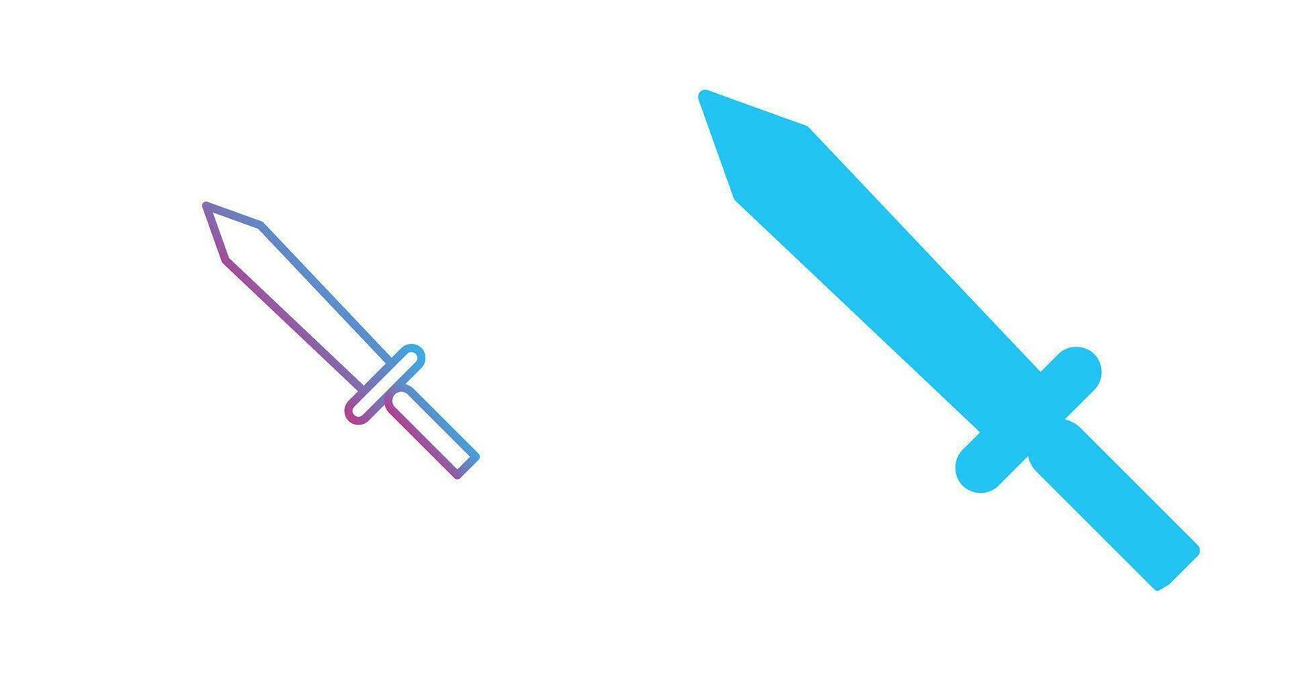 Unique Sword Vector Icon