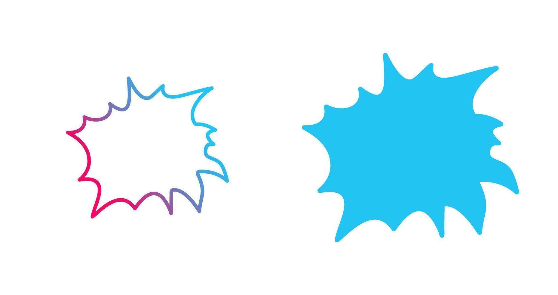 Unique Explosion Vector Icon