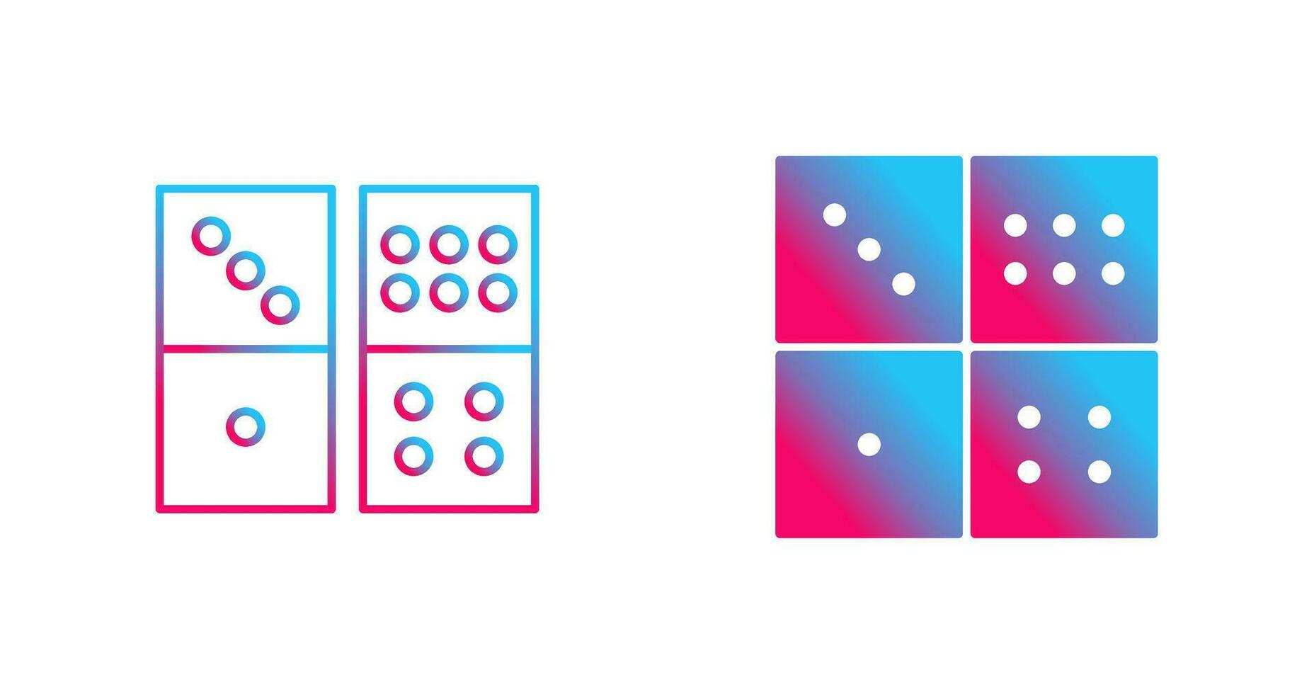 Domino Game Vector Icon