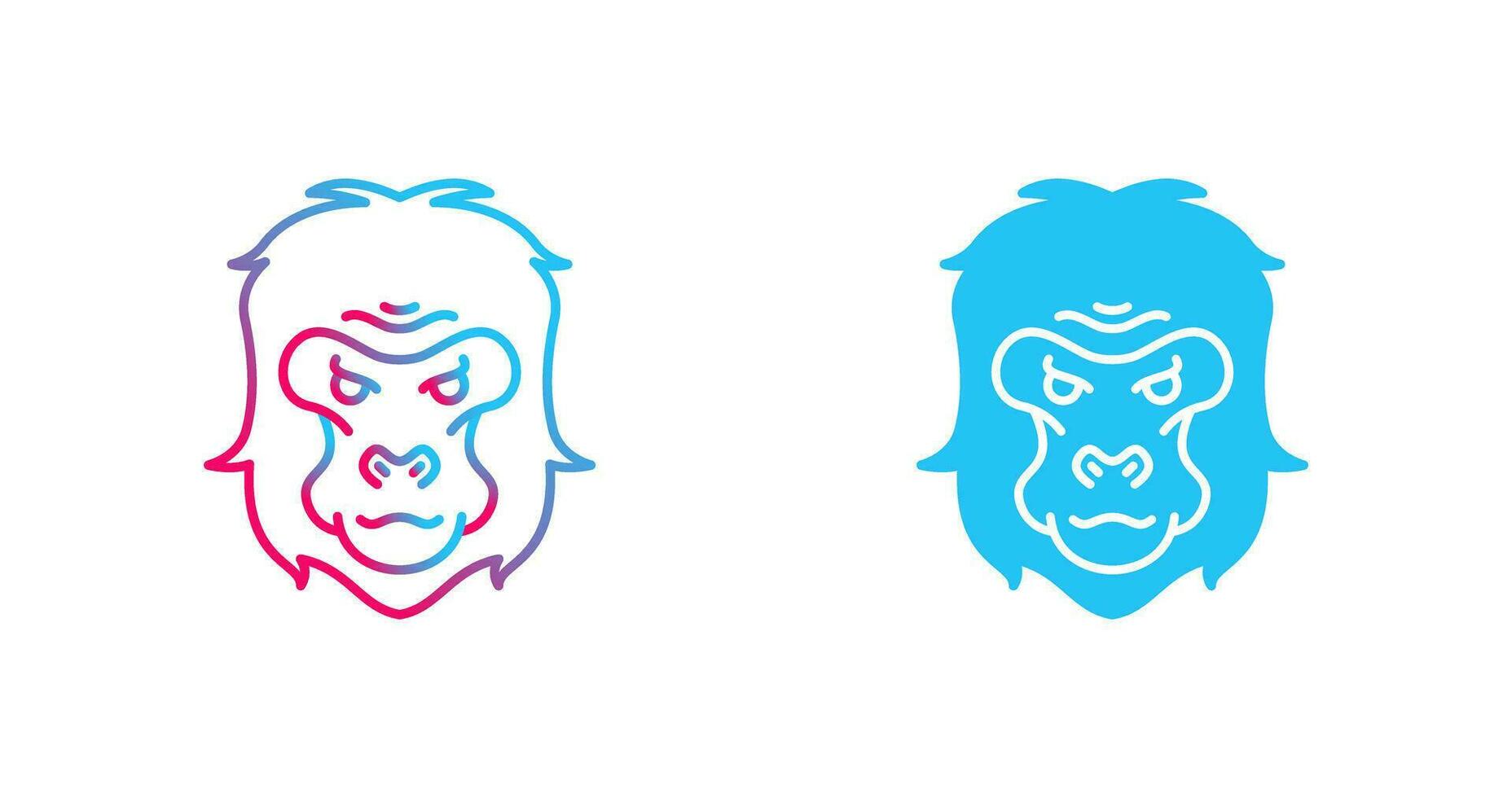 Gorilla Vector Icon