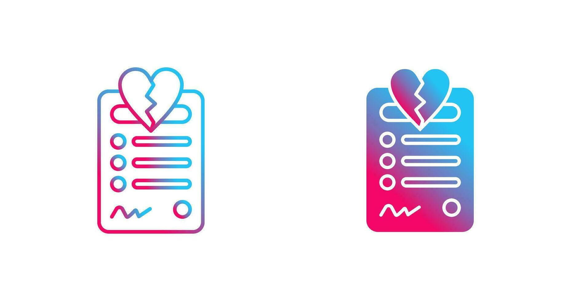 Divorce Vector Icon