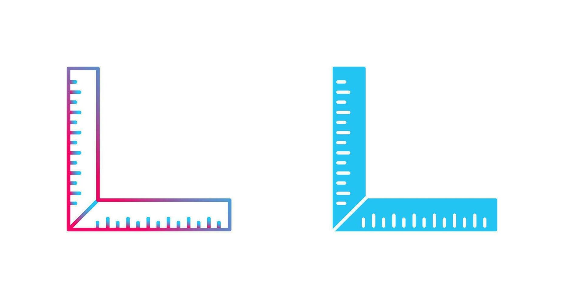 square Ruler Vector Icon