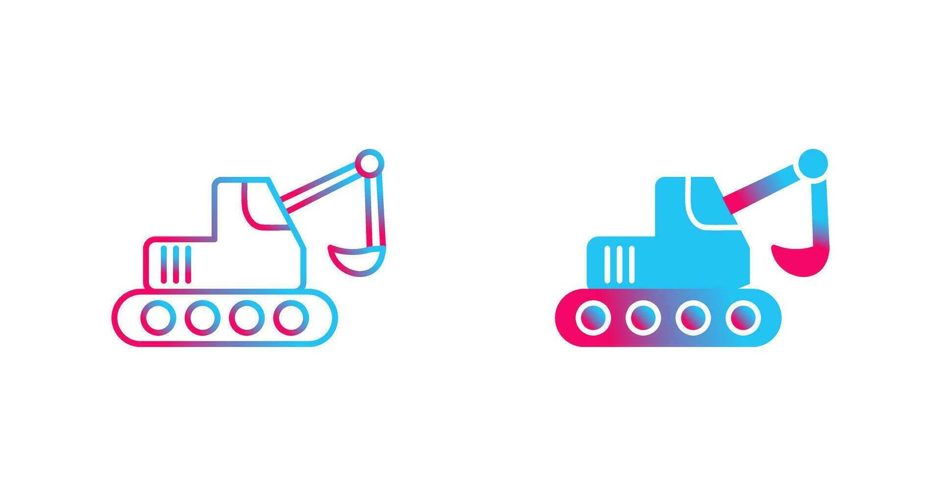 Escavator Vector Icon
