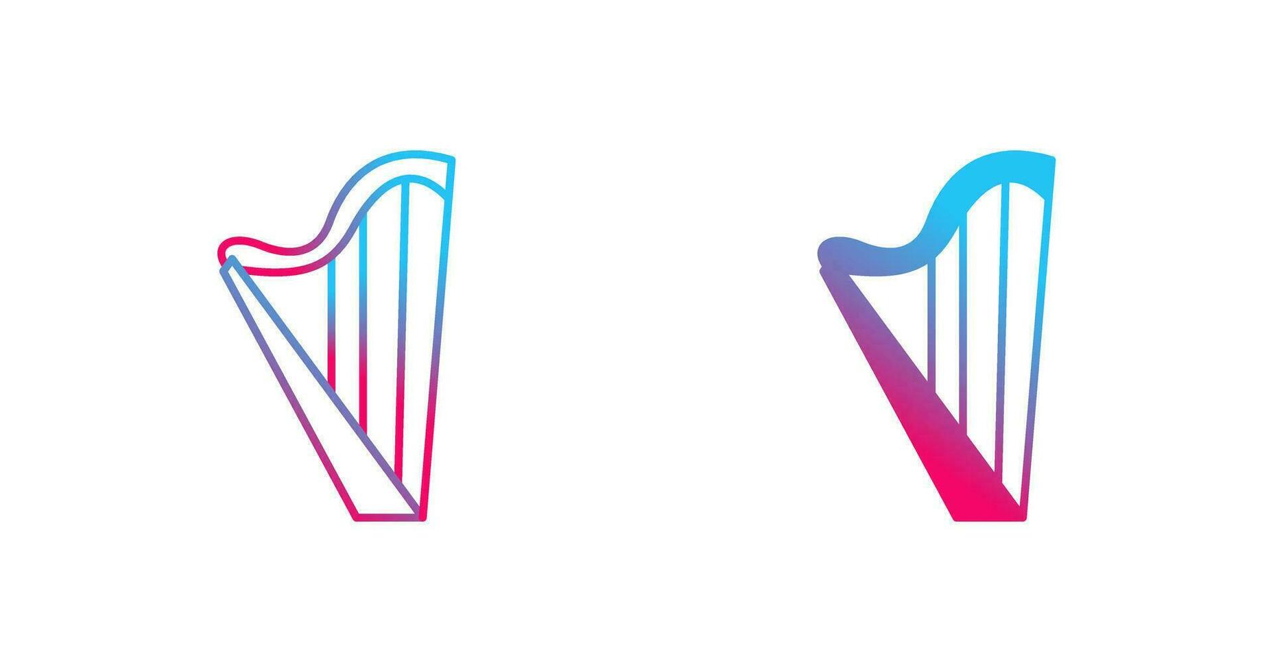 Harp Vector Icon