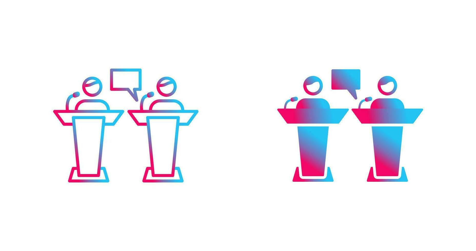 Debate Vector Icon