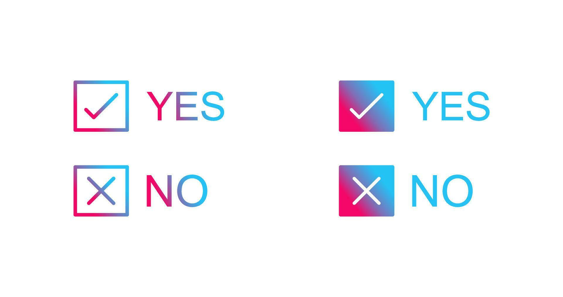 Yes No Option Vector Icon 25290902 Vector Art at Vecteezy
