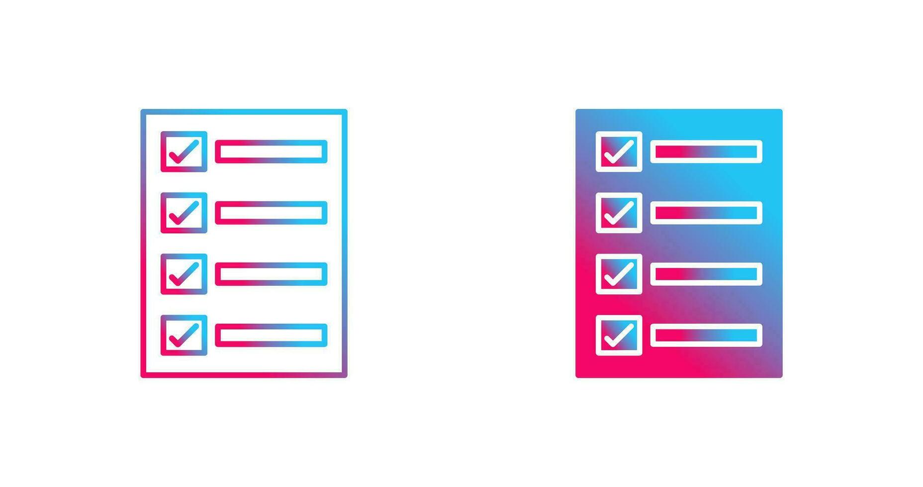 Filling Ballot Paper Vector Icon