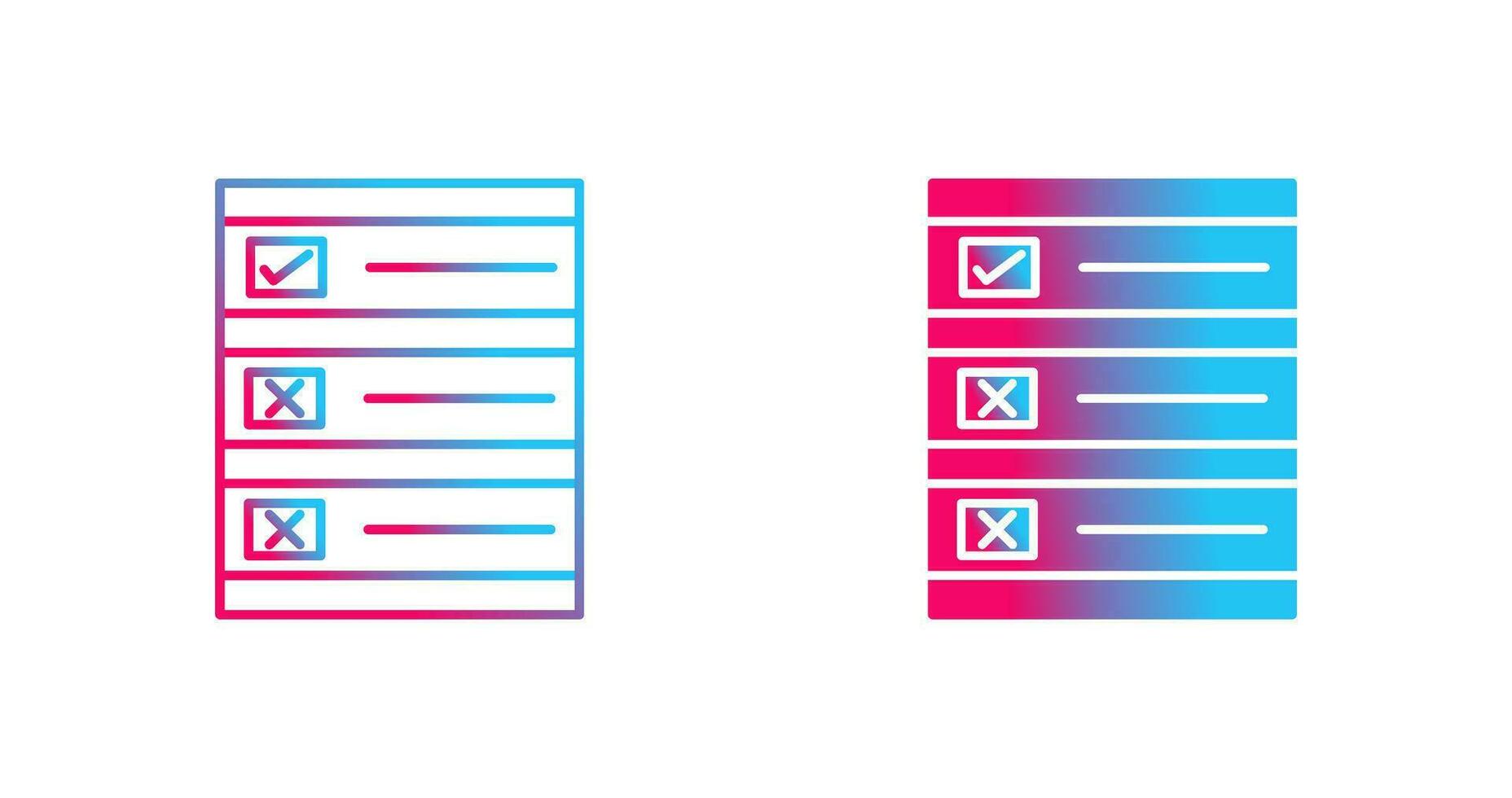 Ballot Paper Vector Icon