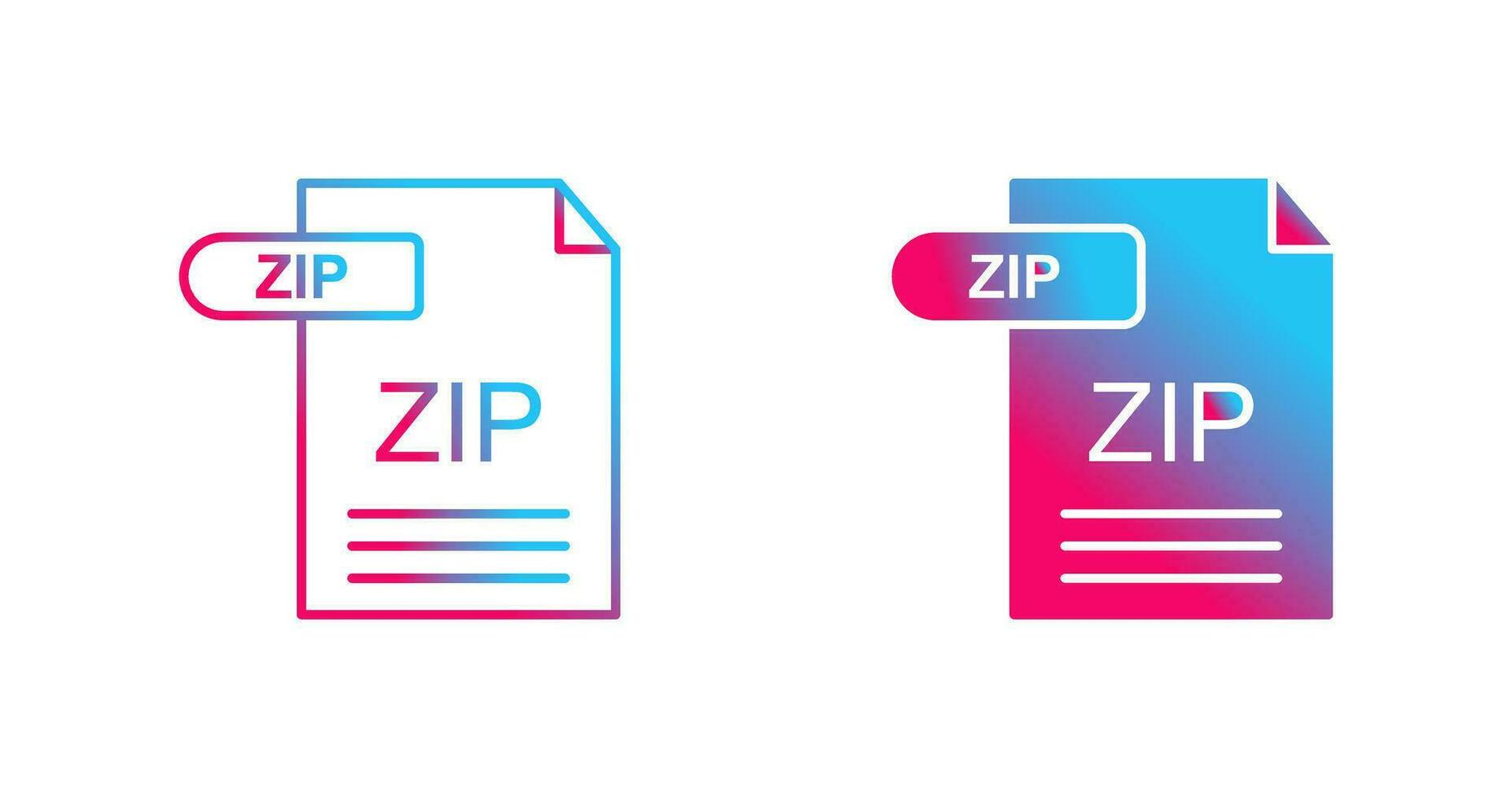ZIP Vector Icon