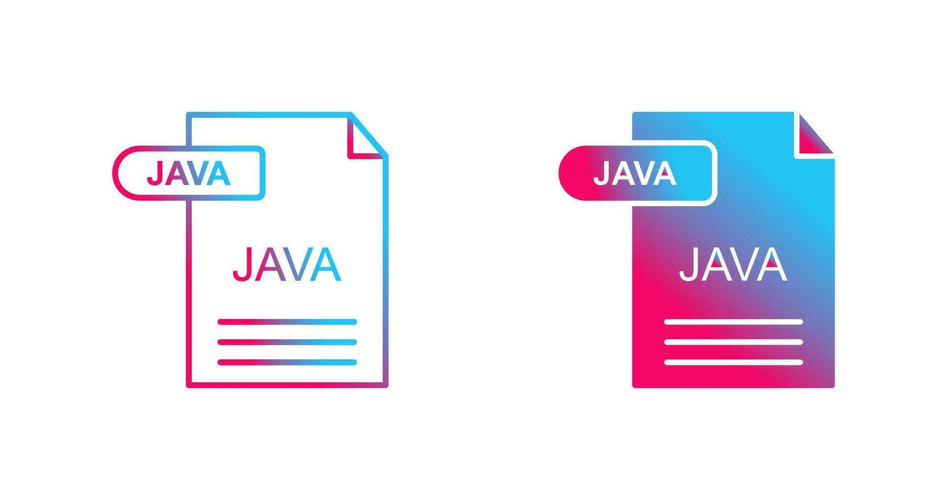 icono de vector de java